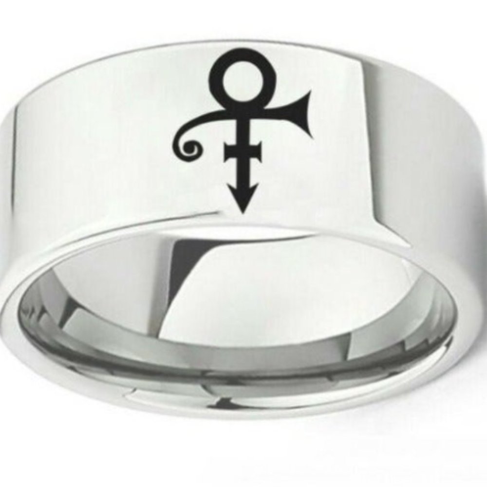 Prince Laser Engraved Purple Rain Symbol